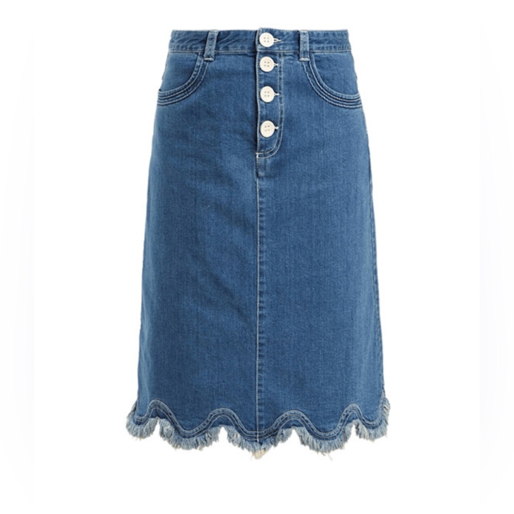 See by Chloe denim pencil skirt